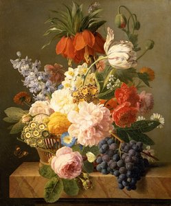 Still Life with Flowers and Fruit, 1827